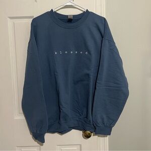 women’s blessed blue crewneck
